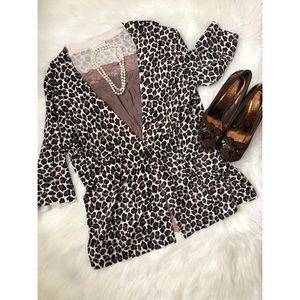 Animal Print Cardigan